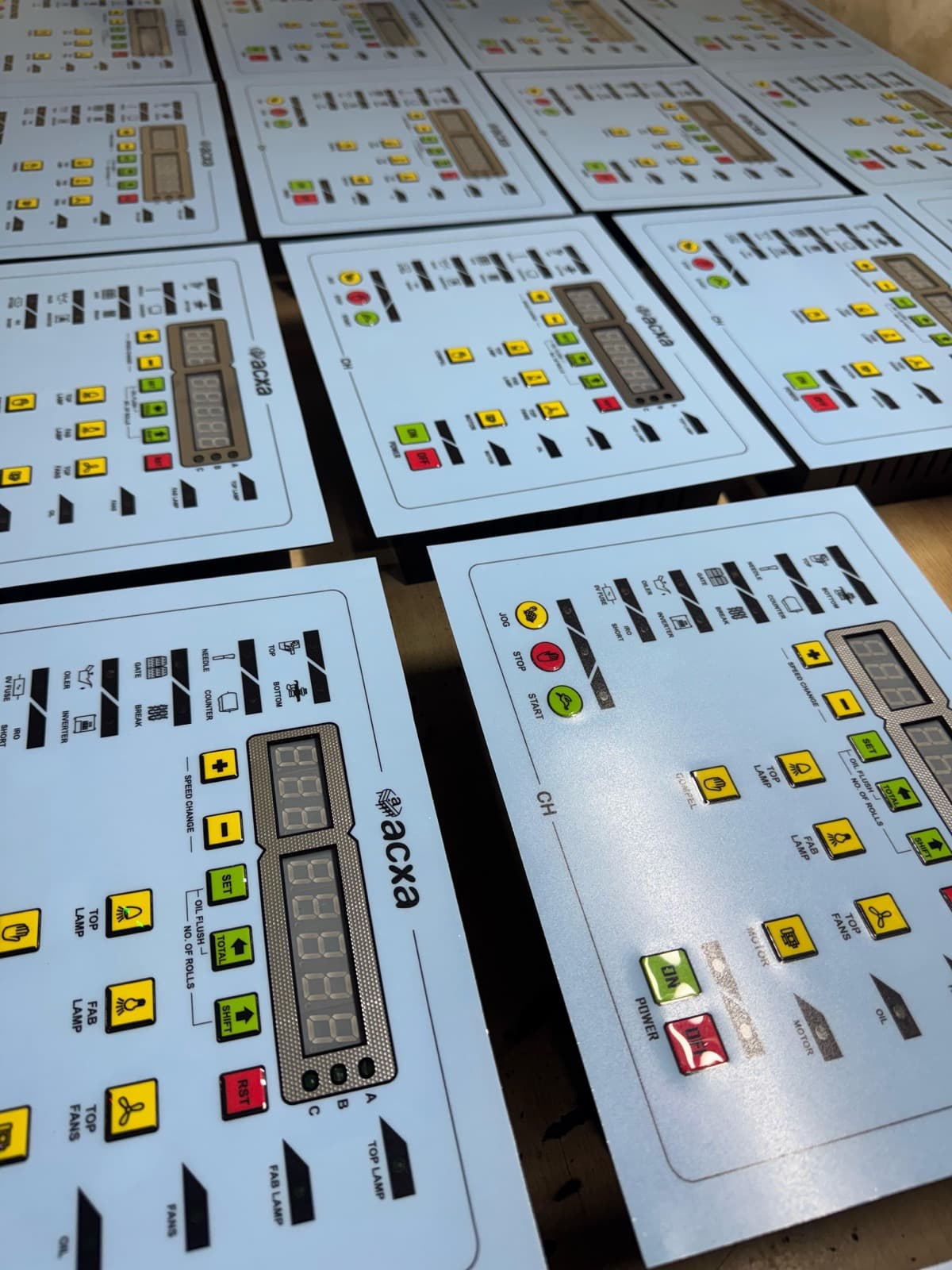 ACXA controllers assembled for inspection at the manufacturing facility
