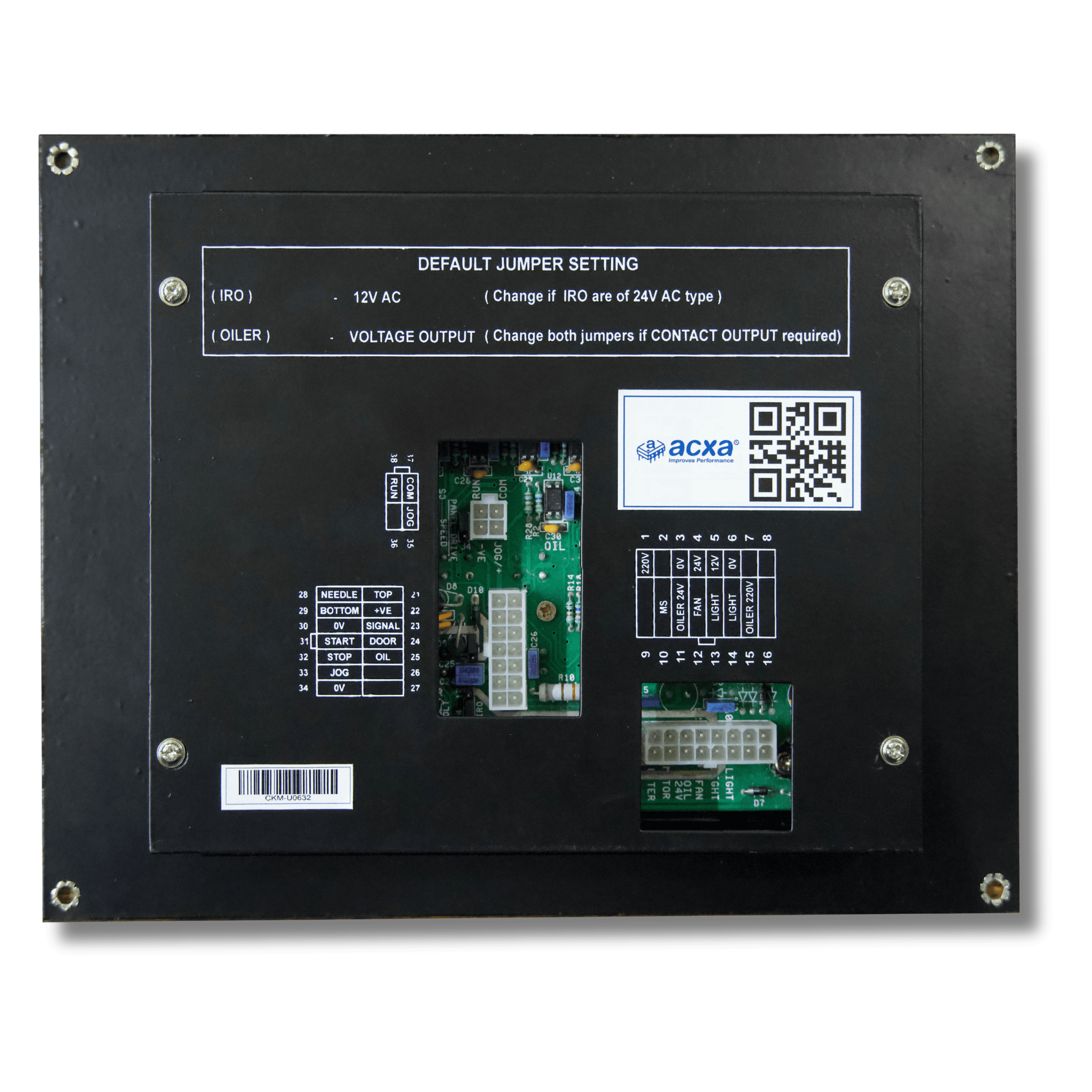 CKM-U Controller back panel